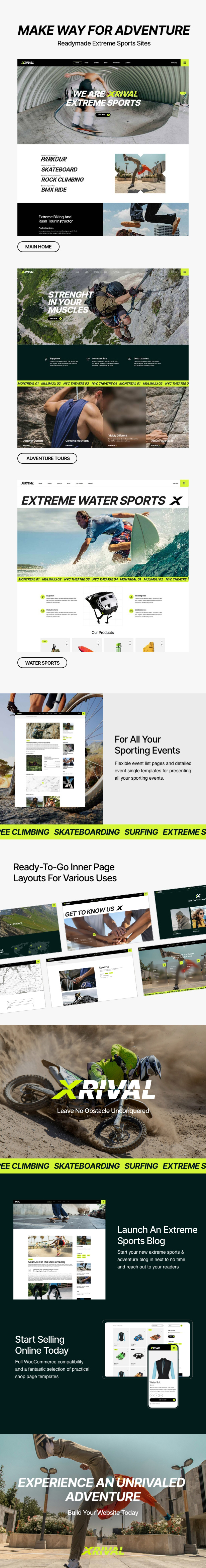Xrival - Extreme Sports and Adventure WordPress Theme - 2